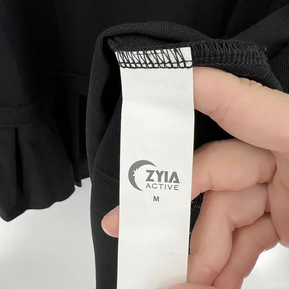 Zyia Active Dress Ivy Classic Black Clubhouse Tennis Golf Stretch Size Medium - Picture 8 of 9